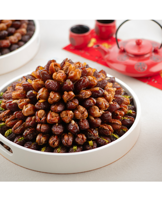 صينية عاجية دائرية