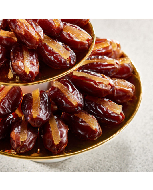 Khidri Dates with Candied Lemon Peel