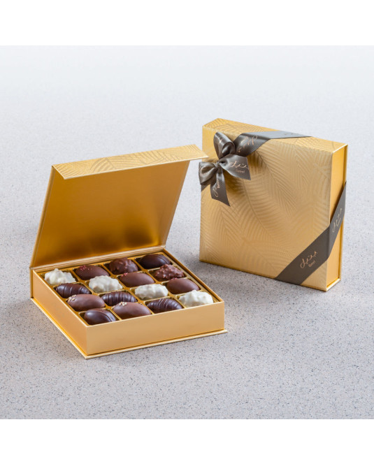 Gold Palm Gift Set Date Chocolate